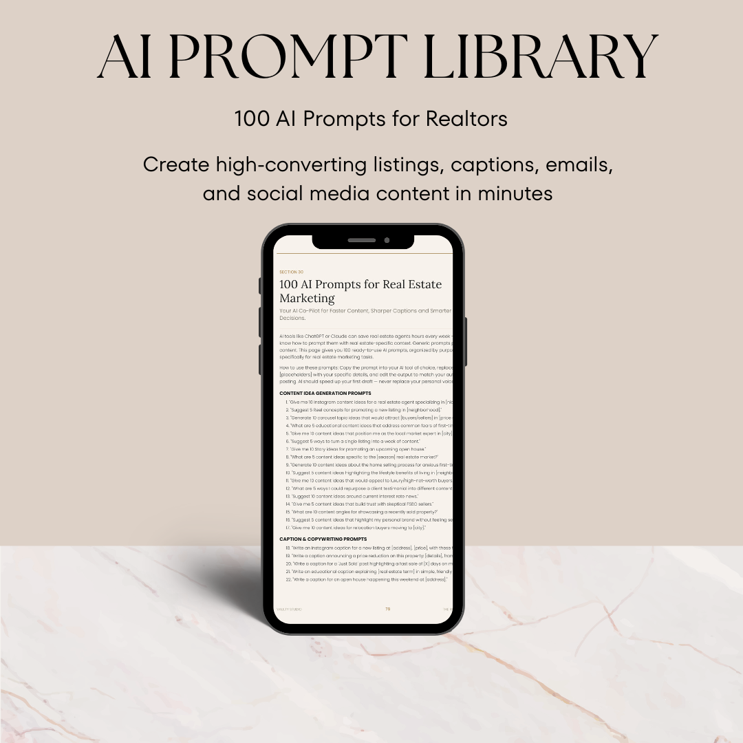 Real Estate Marketing Kit for Agents – 86 Templates + AI