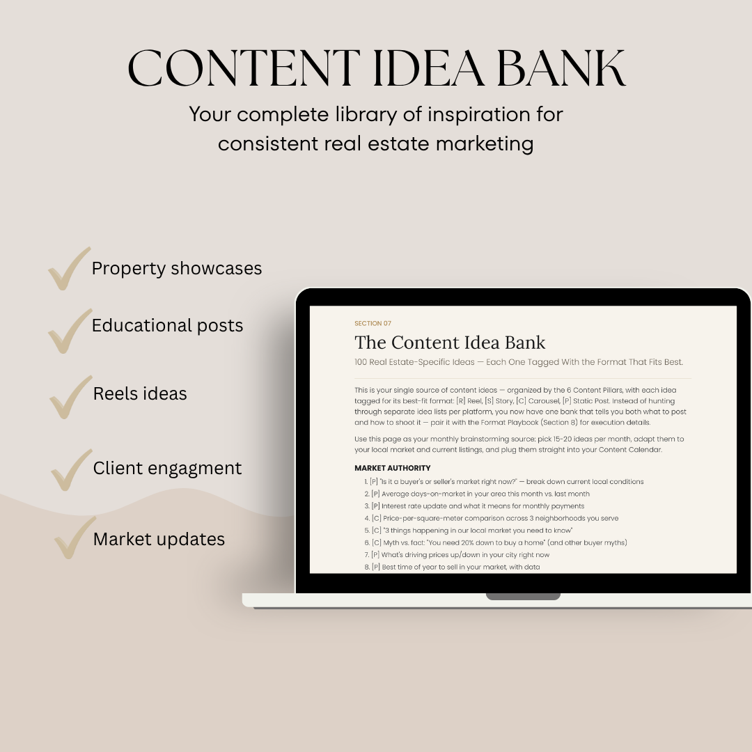 Real Estate Marketing Kit for Agents – 86 Templates + AI